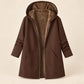 Winter Plush-Lined Cozy Hooded Coat