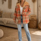 Sherpa-Lined Plaid Flannel Shacket