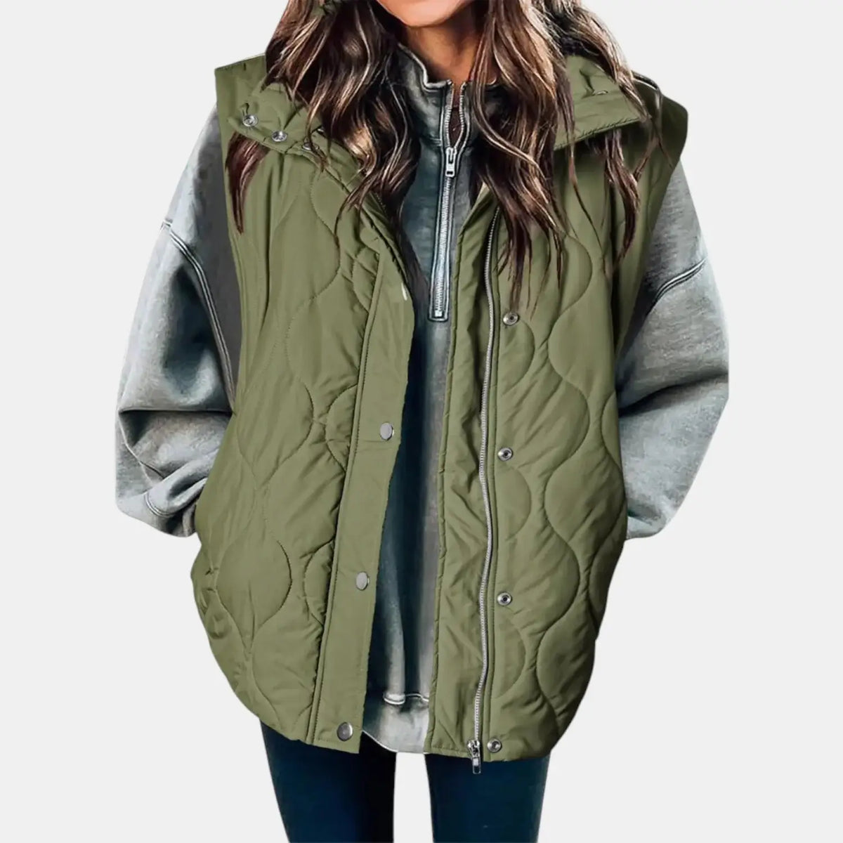 Women's Quilted Hooded Puffer Vest