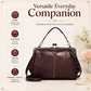 💼2026 New Kattee Elegant Waterproof Women’s Leather Kiss-Lock Tote Handbag