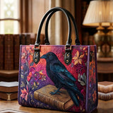 Bible And Raven Quilted Leather Strap Bible Handbag