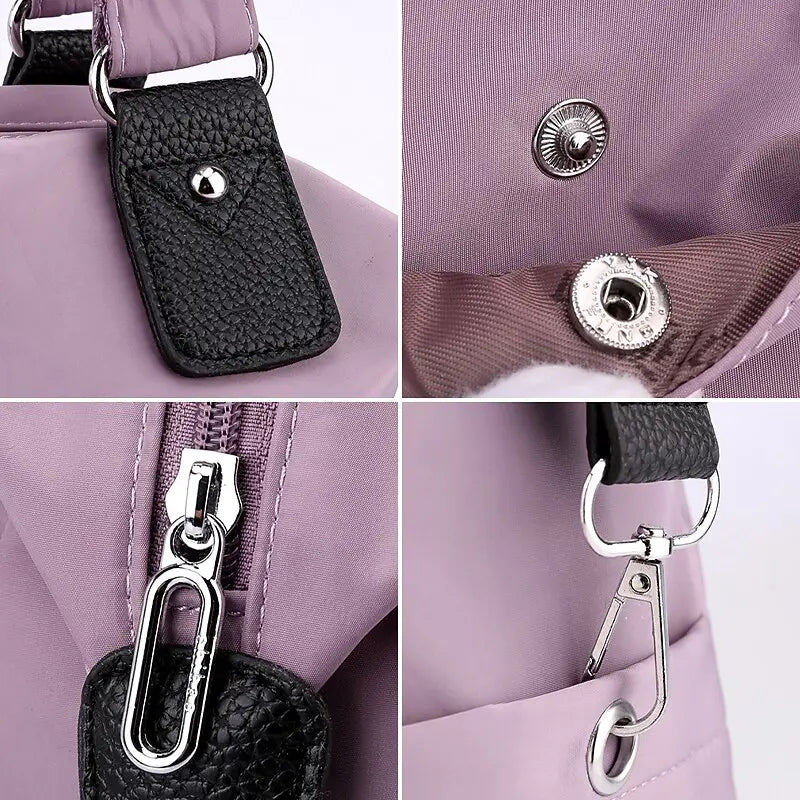 Waterproof Multi Pocket Resistant Nylon Handbag