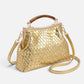 Women's Suede Structured Top Frame Crossbody Bag
