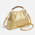Women's Suede Structured Top Frame Crossbody Bag