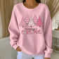 Women Christmas Crew Neck Printing Casual Sweatshirt