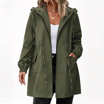 Women's Lightweight Waterproof Rain Coat with Hood