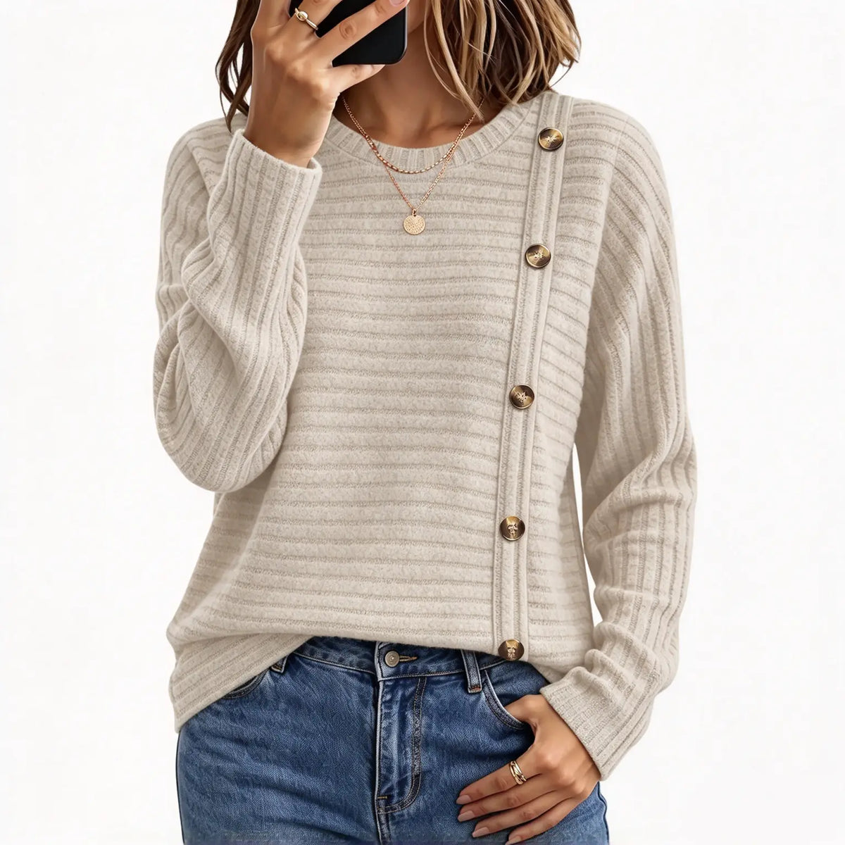 Women’s Fall Sweater Tunic Top Long Sleeve Cozy Casual Shirt