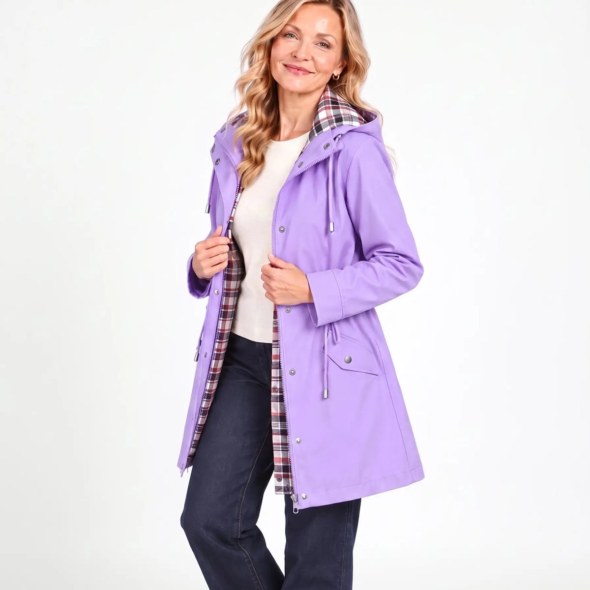 Women's Waterproof Woven Hooded Coat