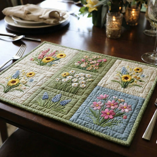 Blooming Garden Quilted Place Mat