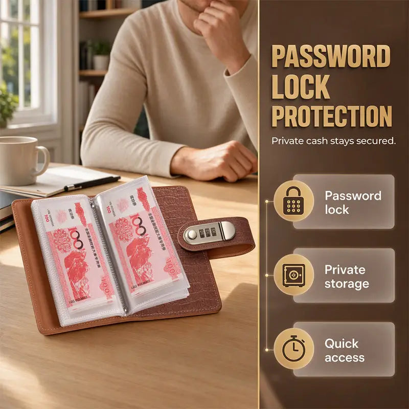 A6 Savings Notebook with Lock - Budget Planner & Organizer