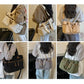 Corduroy Multi-Pocket Convertible Tote Bag