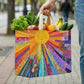 Vibrant Sunray Quilted Shopping Bag