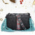 Bohemian PU Crossbody Bag with Western Fringe Tassels & Zipper Closure