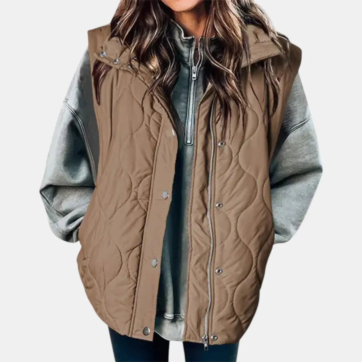 Women's Quilted Hooded Puffer Vest