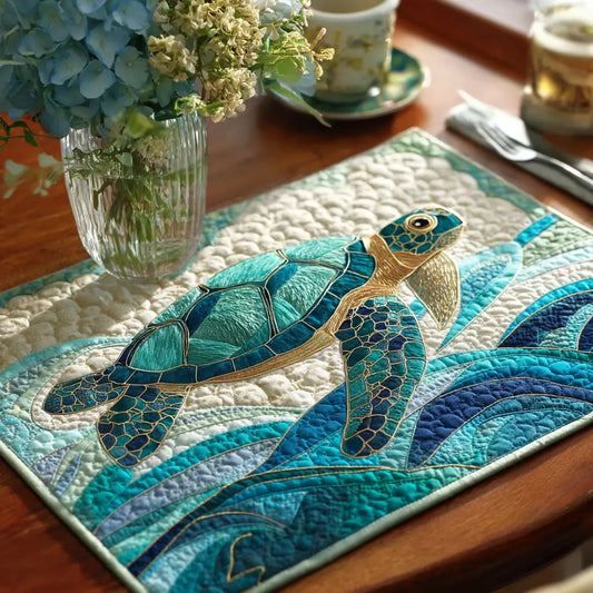 Turtle Wave Quilted Place Mat
