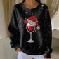 Women Christmas Crew Neck Printing Casual Sweatshirt