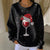 Women Christmas Crew Neck Printing Casual Sweatshirt