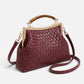 Women's Suede Structured Top Frame Crossbody Bag