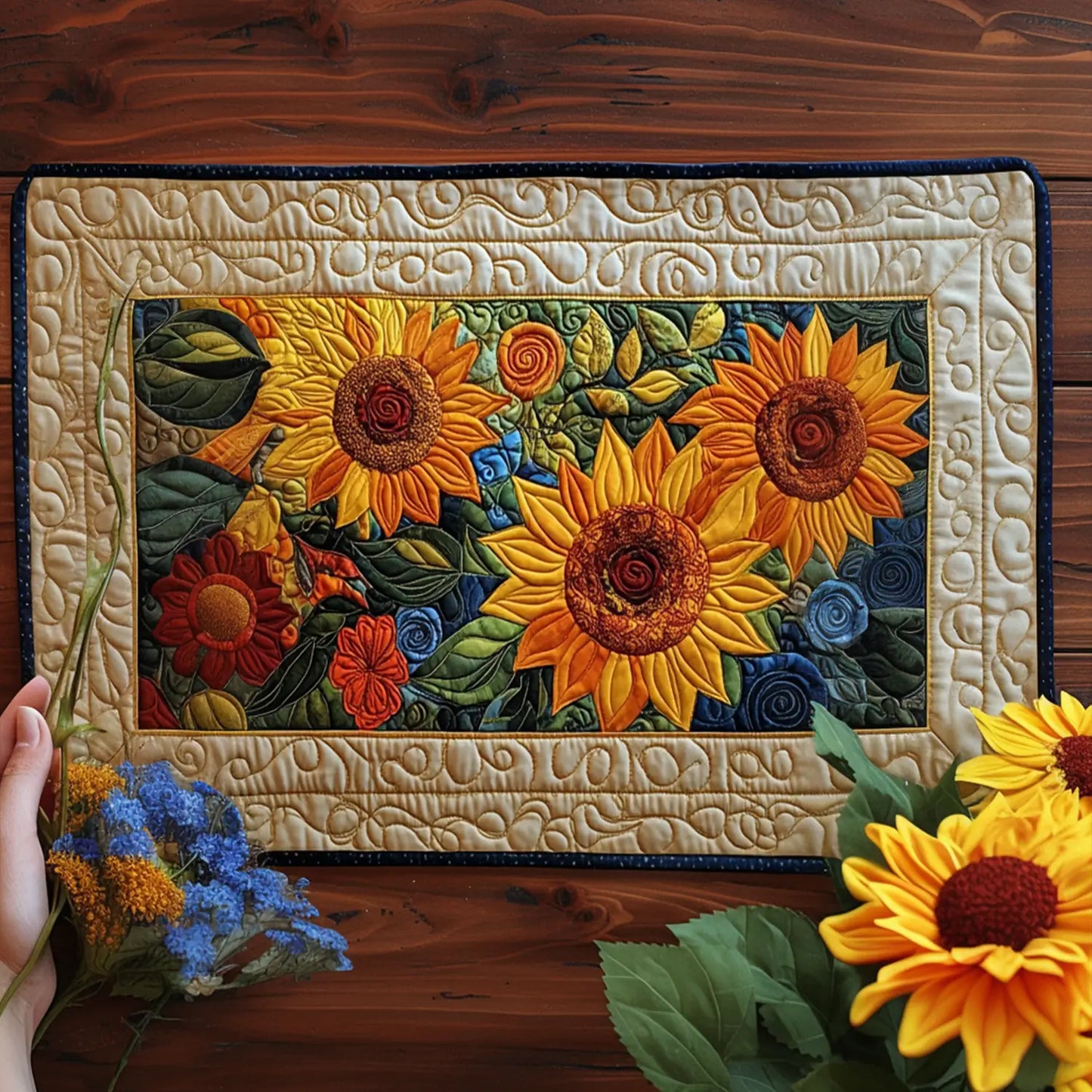 Bloomstone Walk Quilted Place Mat