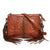 Bohemian PU Crossbody Bag with Western Fringe Tassels & Zipper Closure