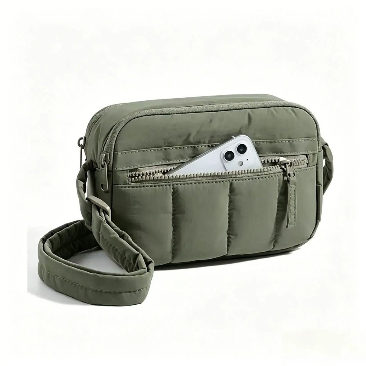 Nylon Lightweight Puffer Crossbody Bag for Women