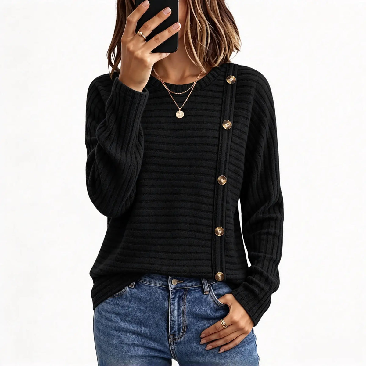 Women’s Fall Sweater Tunic Top Long Sleeve Cozy Casual Shirt