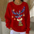 Women Christmas Crew Neck Printing Casual Sweatshirt