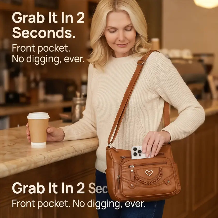 Multi-Pocket Crossbody Bag for Everyday Carry