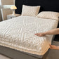 360° All-Around Stretch Plush Knit Fitted Sheet with 2 Pillowcases