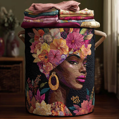 Melanin Legacy Quilted Laundry Basket
