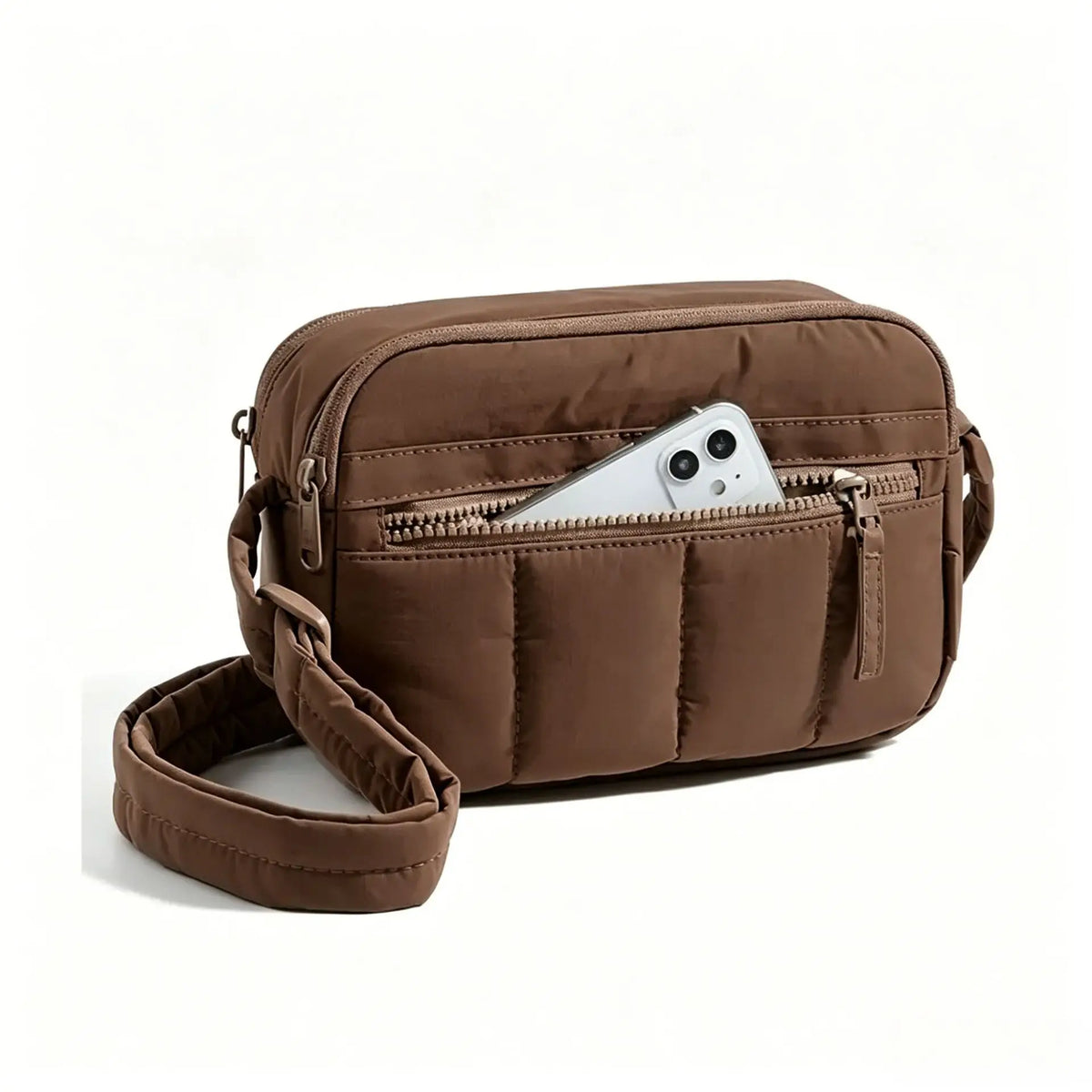 Nylon Lightweight Puffer Crossbody Bag for Women