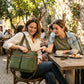 Corduroy Multi-Pocket Convertible Tote Bag