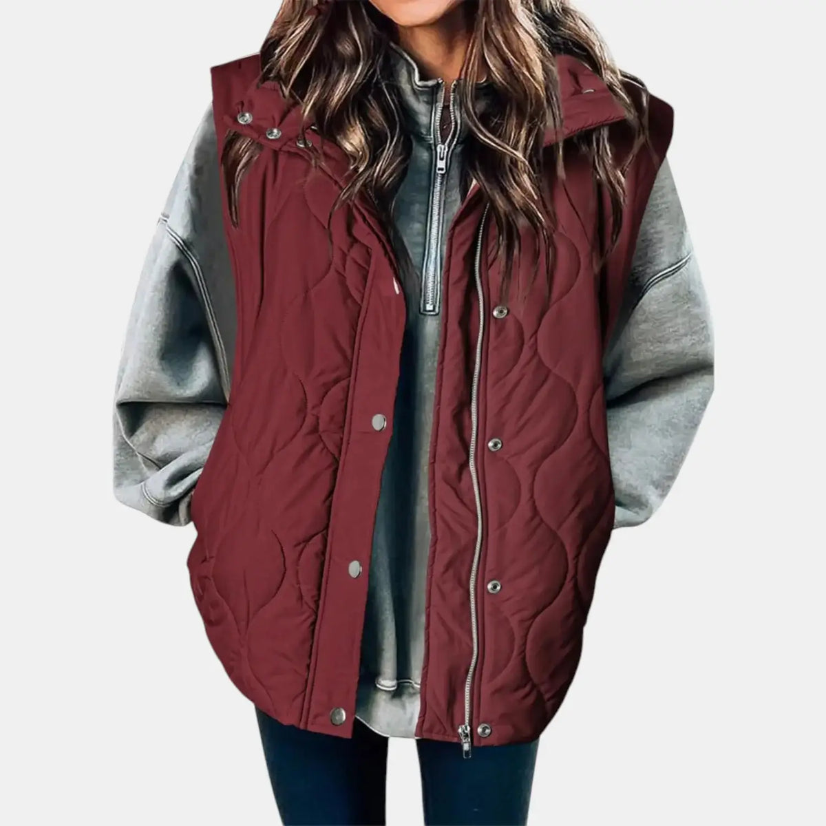 Women's Quilted Hooded Puffer Vest