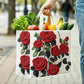 Charming Rose Quilted Shopping Bag