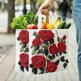 Charming Rose Quilted Shopping Bag