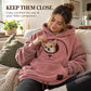 Cozy Pet Carrier Hoodie Built in Pouch for Cats Small Dogs