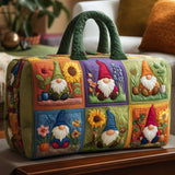Breast Cancer Ribbon Quilted Duffle Bag