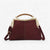 Women's Suede Structured Top Frame Crossbody Bag