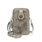 PU Small Openwork Carving Lightweight Crossbody Phone Bag