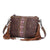Bohemian PU Crossbody Bag with Western Fringe Tassels & Zipper Closure