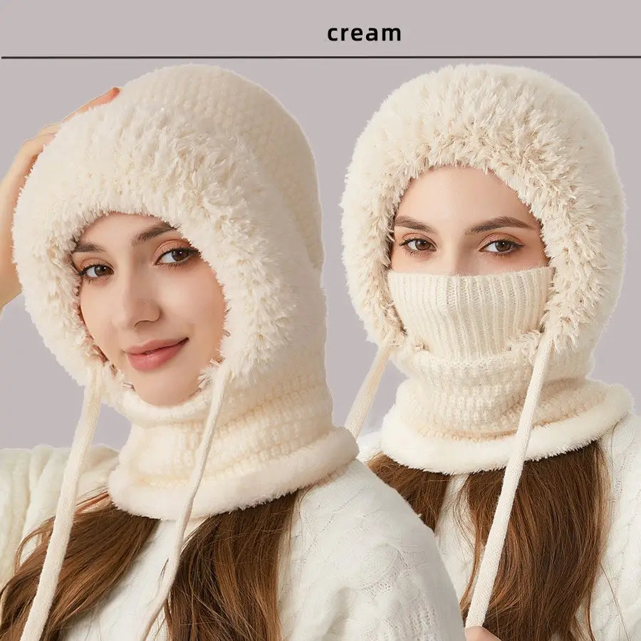 ❄️3 in 1 Beanie Hat with Scarf and Mask