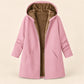 Winter Plush-Lined Cozy Hooded Coat