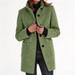 Women's Button-Front Stand Collar Fall Coat