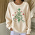 Women Christmas Crew Neck Printing Casual Sweatshirt