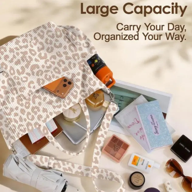 Large Multiple Pockets Corduroy Bag