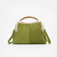 Women's Suede Structured Top Frame Crossbody Bag