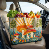 Palm Mushroom Quilted Shopping Bag