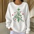 Women Christmas Crew Neck Printing Casual Sweatshirt
