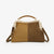 Women's Suede Structured Top Frame Crossbody Bag