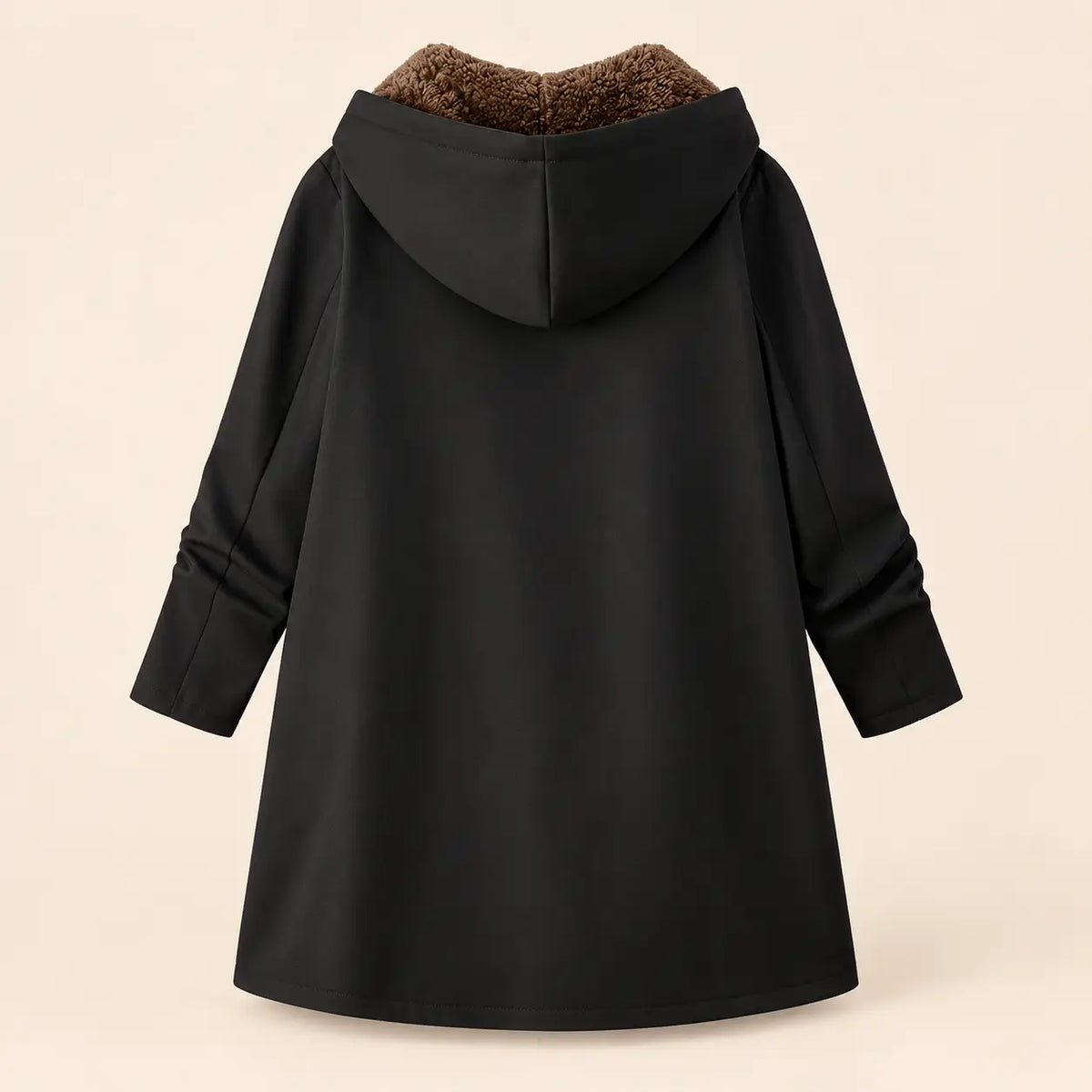 Winter Plush-Lined Cozy Hooded Coat